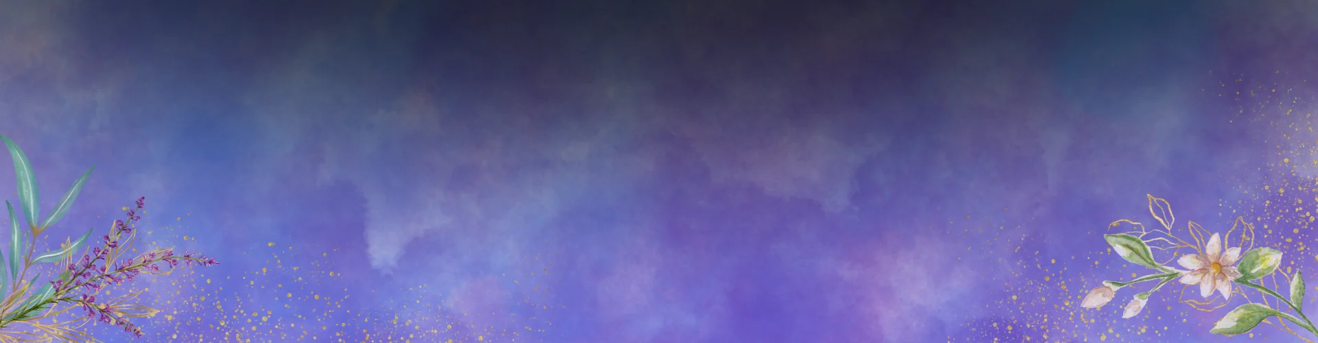 Shop banner with flowers