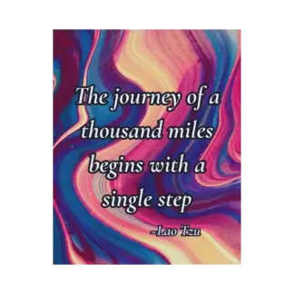 The Journey Of A Thousand Miles (transparent background)