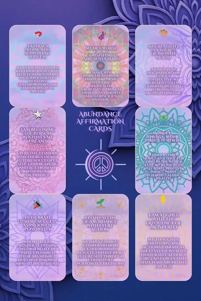 rounded-edges-abundance-affirmation-cards