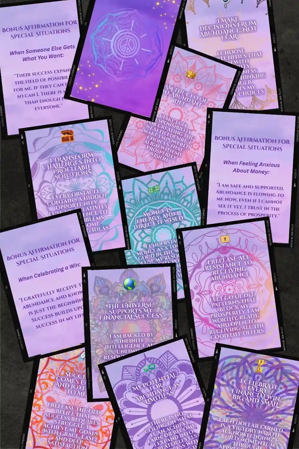 tossed-layout-abundance-affirmation-cards